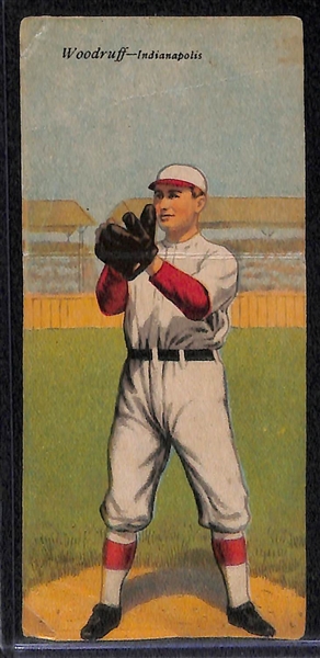 Lot of (4) 1911 T201 Mecca Double Folder Cards w/ Meyer/Doyle, Leifield/Simon, Lapp/Barry, Williams/Woodruff