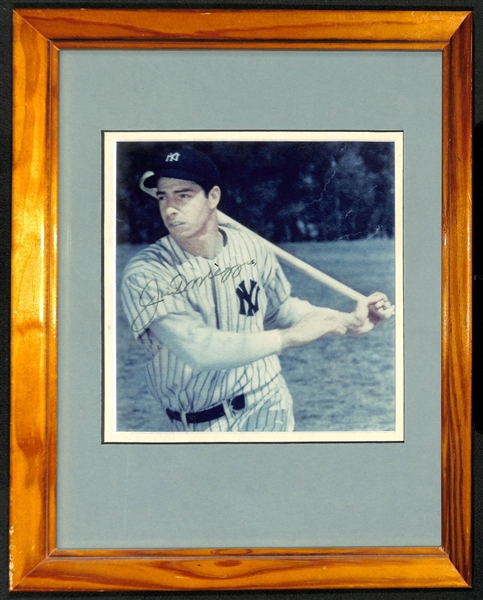 Joe DiMaggio Signed & Framed Photo - JSA LOA