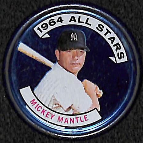 Lot of Mantle/Mays/Aaron w/ (2) 1964 Topps Mantle Coins, 1964 Mays Coin, 1968 Mantle and Aaron Game Cards