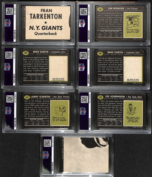 Lot of (7) Pack-Fresh PSA 7 (NM) 1969 Cards - W. Wood, Whalen, (2) M. Curtis, Garron, Stonebreaker, Josephson