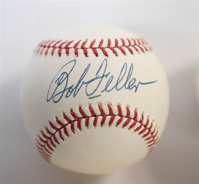 Lot Of 4 HOF Signed Baseballs w. Ferrell & Chandler