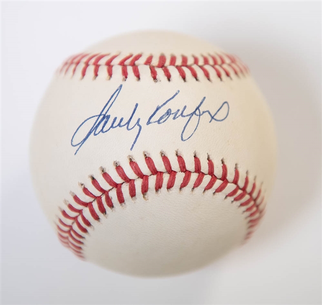 Sandy Koufax Signed National League Baseball - JSA LOA