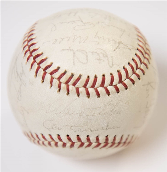 1964 LA Dodgers Team Signed Baseball - 25 Signatures (w/ 4 HOFers - Koufax, Drysdale, Alston, Durocher) - JSA LOA