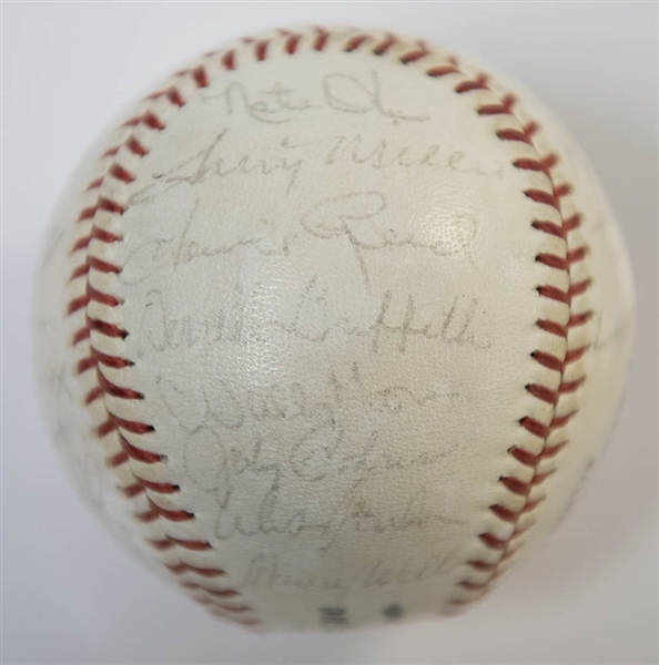 1964 LA Dodgers Team Signed Baseball - 25 Signatures (w/ 4 HOFers - Koufax, Drysdale, Alston, Durocher) - JSA LOA