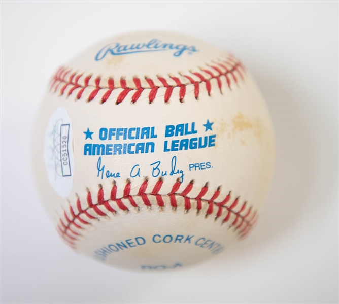 Don Larsen & Yogi Berra Dual Signed Perfect Game Baseball - JSA COA