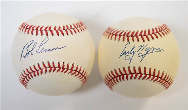 Bob Lemon & Early Wynn Signed Baseballs