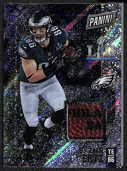 Lot of (5) 2018 Panini Black Friday Eagles Super Bowl Game Used Football Relic Cards