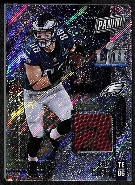 Lot of (5) 2018 Panini Black Friday Eagles Super Bowl Game Used Football Relic Cards