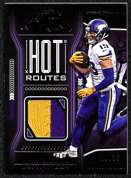 2018 Panini Playbook Adam Thielen Autograph & Patch Cards