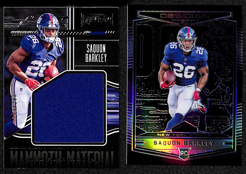 Saquon Barkley Jersey Cards & Rookies Lot