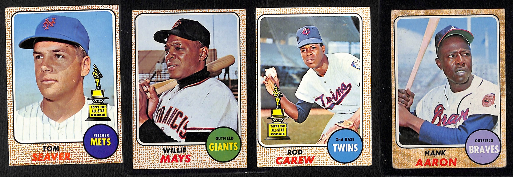 1968 Topps Baseball Complete Set (All 598 Cards in the Set) 