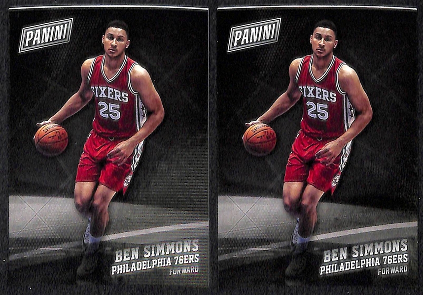 Lot of 118 Phillies/76ers/Eagles Autograph & Rookie Cards w. Ben Simmons