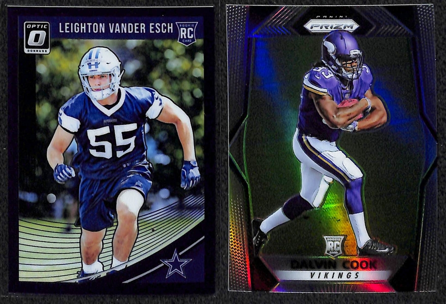 Lot of 155 Football Refractor/Numbered/Rookie Cards w. Mayfield & Jackson