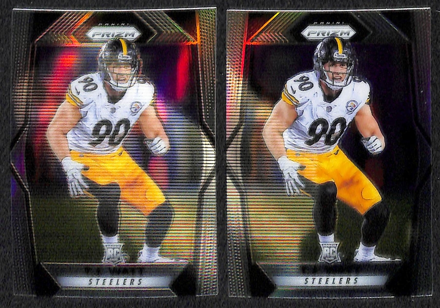 Lot of 155 Football Refractor/Numbered/Rookie Cards w. Mayfield & Jackson