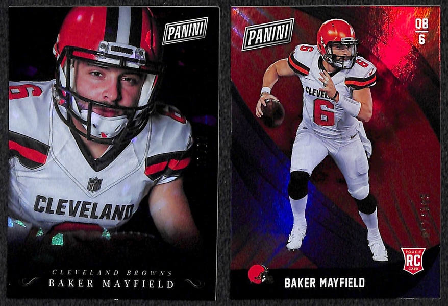 Lot of 139 Football Rookie/Numbered/Refractor Cards w. Saquon Barkley