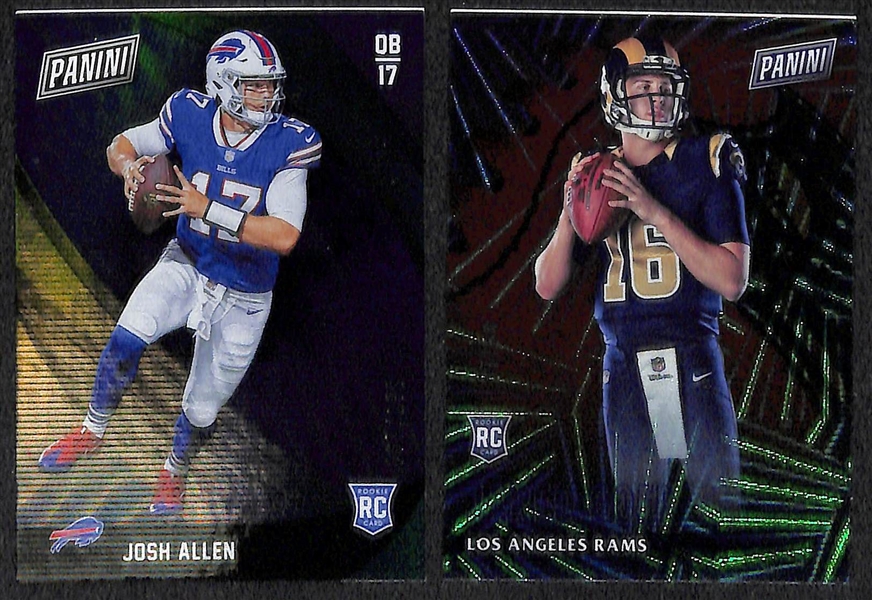 Lot of 139 Football Rookie/Numbered/Refractor Cards w. Saquon Barkley