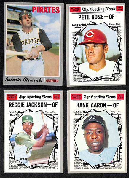 Mid-High Grade 1970 Baseball Card Set w. Some PSA Graded Cards (All 720 Cards in the Set)