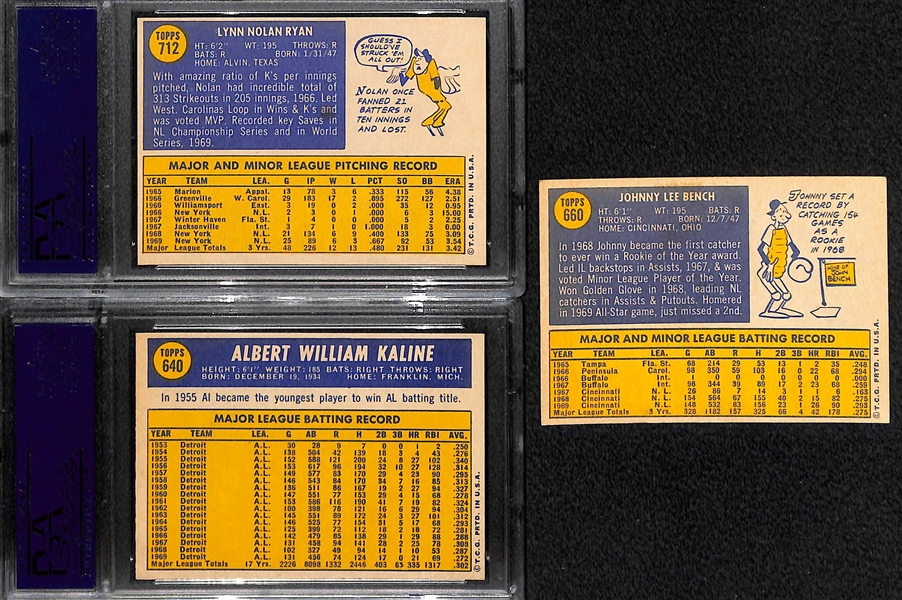 Mid-High Grade 1970 Baseball Card Set w. Some PSA Graded Cards (All 720 Cards in the Set)