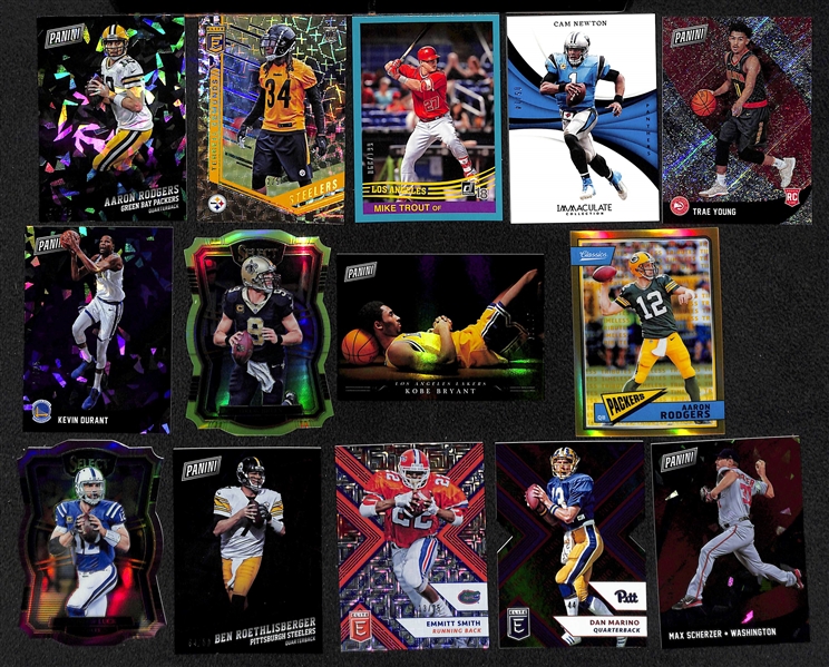 Lot of 307 Mixed Sports Numbered Cards w. Aaron Rodgers & Mike Trout