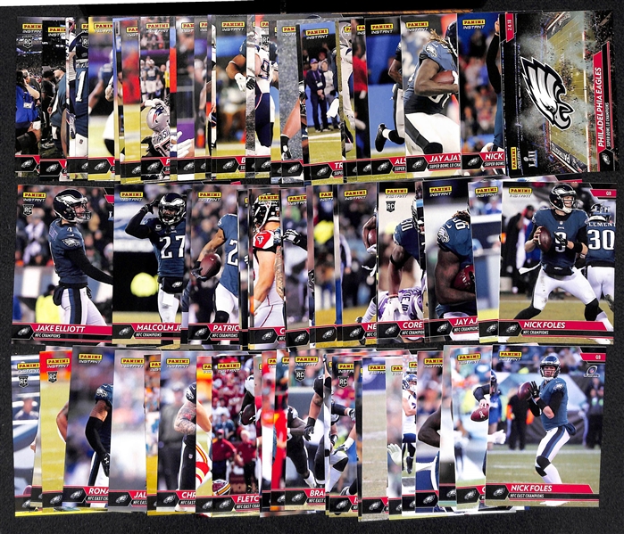 Lot of 3 Panini Instant Eagles Card Sets - Super Bowl/NFC Champs/NFC East Champs