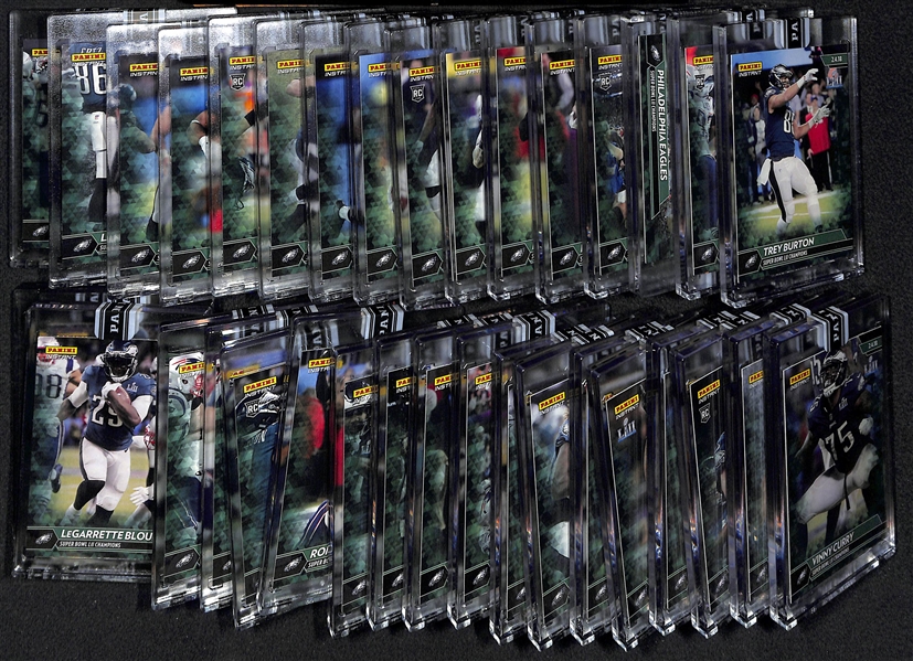 2018 Panini Instant Eagles Super Bowl Green Parallel Card Set Numbered /10 (Missing Foles)