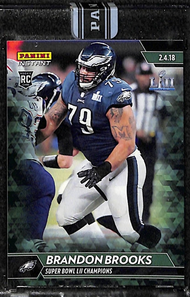 2018 Panini Instant Eagles Super Bowl Green Parallel Card Set Numbered /10 (Missing Foles)