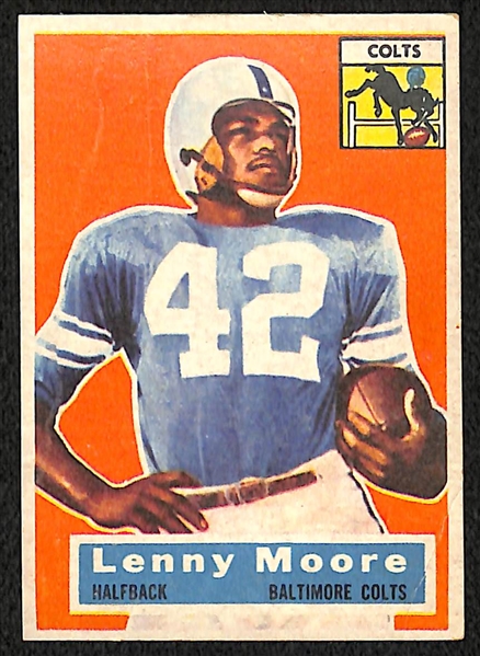 1956 Topps Football Lenny Moore Rookie Card (#60)