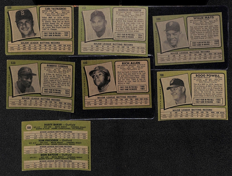 1971 Baseball Card Set (All 720 Cards in the Set)