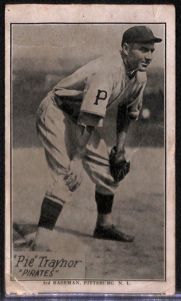 Lot of 3 Circa 1930's Pirates HOFer Goudey Premium Cards (Paul Waner, Pie Traynor, Lloyd Waner)