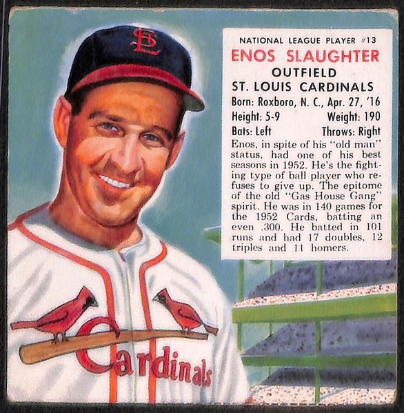 Lot of 4 1953 Redman Tobacco Card w. Yogi Berra