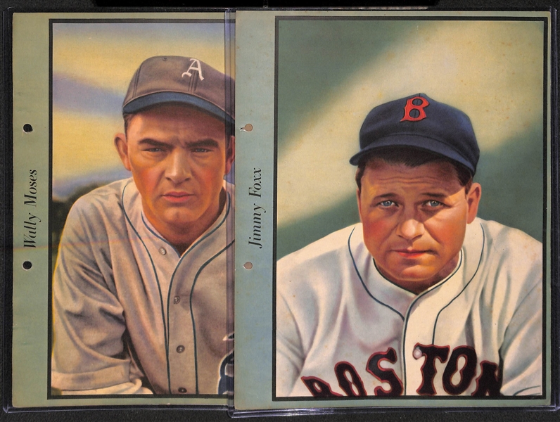 Late 1930's 8x10 Magazine Pages - Jimmy Foxx & Wally Moses