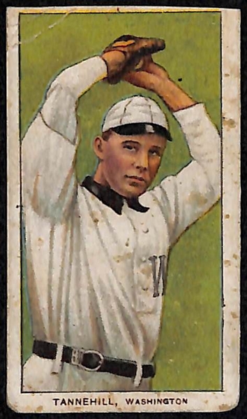 Lot of (5) 1909-11 T206 Tobacco Cards w/ Fielder Jones (Hands on Hips), Slagle, Tannehill, Gray, Geyer