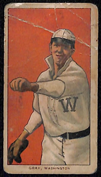 Lot of (5) 1909-11 T206 Tobacco Cards w/ Fielder Jones (Hands on Hips), Slagle, Tannehill, Gray, Geyer