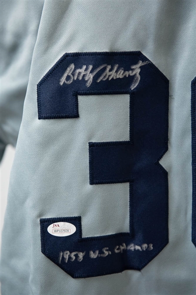 Bobby Shantz Signed Yankees Style Jersey - JSA 