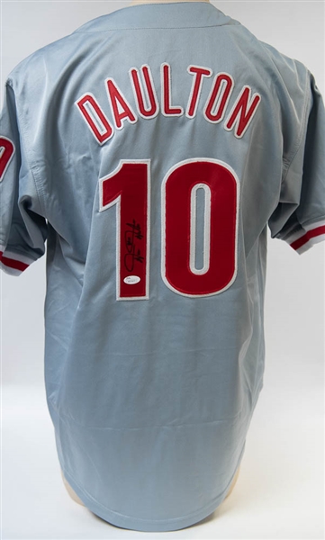 Darren Daulton Signed Phillies Style Jersey - JSA