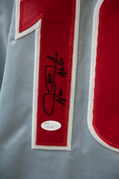 Darren Daulton Signed Phillies Style Jersey - JSA