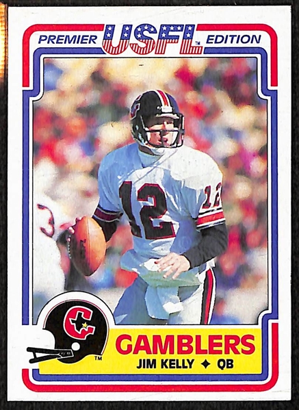 Lot of 4 1984 Topps USFL Rookie Cards w. Kelly & Young