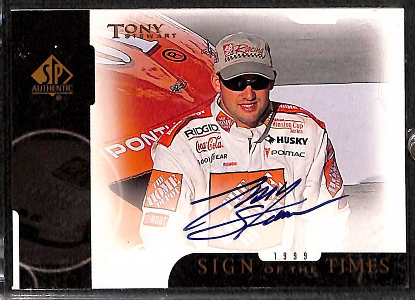 Jimmy Johnson & Tony Stewart Autograph Cards 