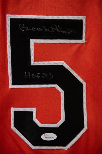 Brooks Robinson Signed Orioles Stat Jersey - JSA