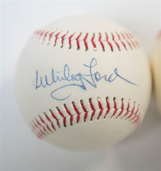 Jim Palmer & Whitey Ford Signed Baseballs