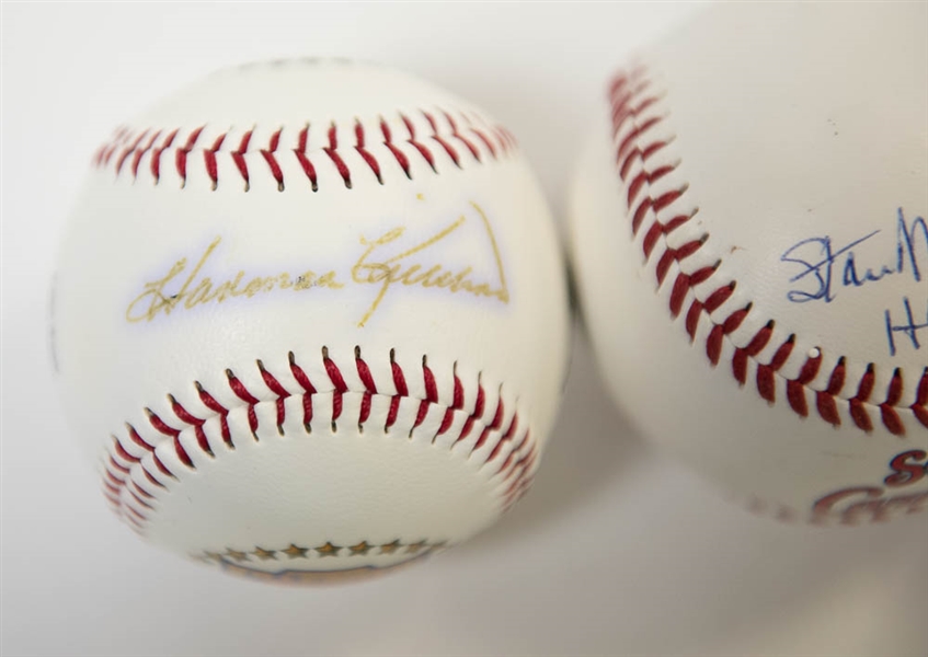 Lot of 3 Signed Baseballs w. Musial & Killebrew x2