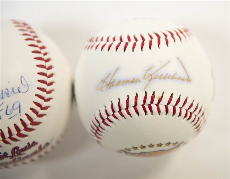 Lot of 3 Signed Baseballs w. Musial & Killebrew x2