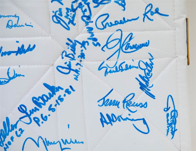 HOFers & Stars Signed Baseball Base w. Snider & Feller (JSA COA)