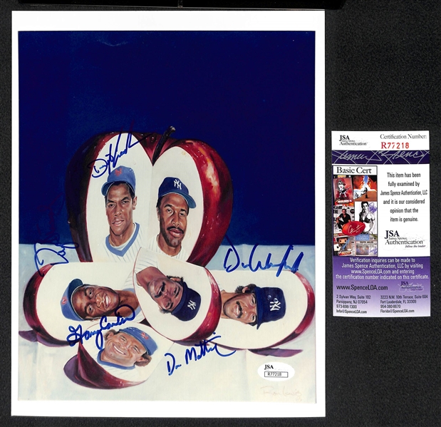 Lot of 2 Multi-Signed 8x10 Photos w. Yastrzemski & Bench