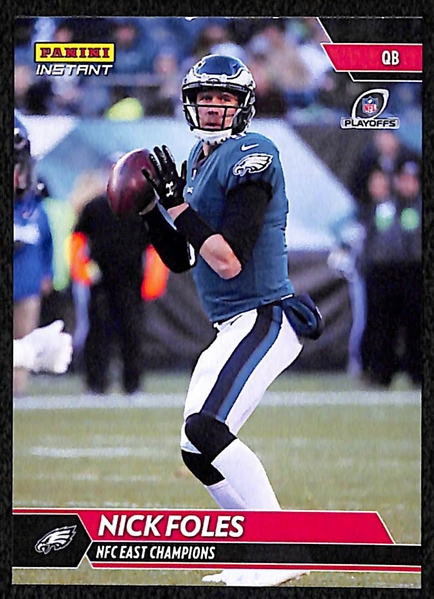 Lot of 3 Panini Instant Eagles Card Sets - Super Bowl/NFC Champs/NFC East Champs