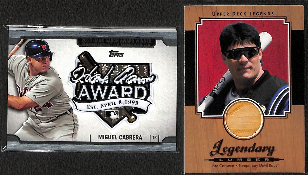 Lot of 22 Baseball Relic Cards w. Andre Dawson & Rod Carew