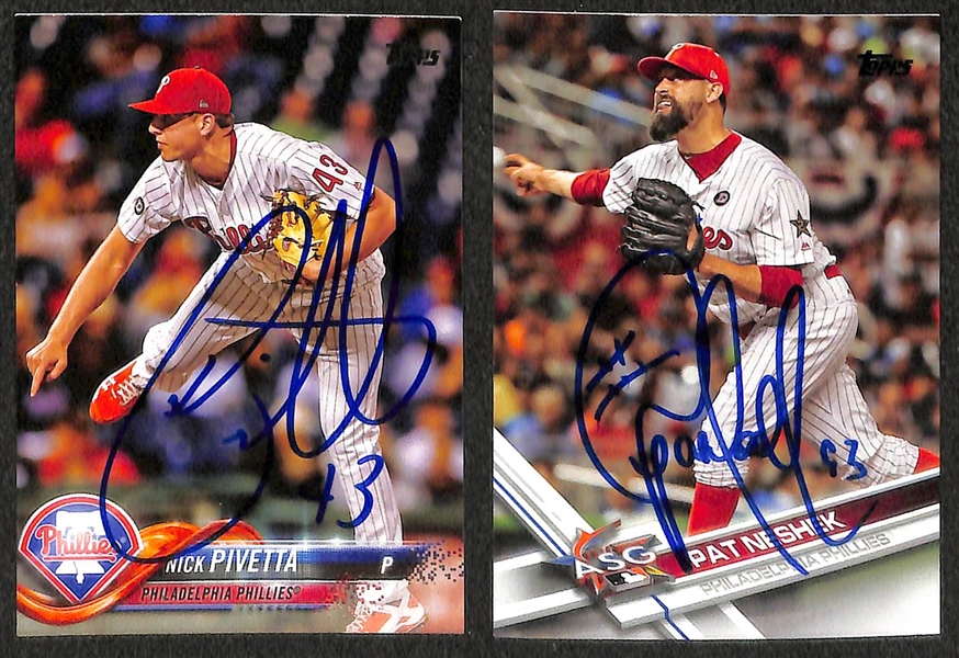 Lot of 30 Baseball Signed Cards w. Scott Kingery 