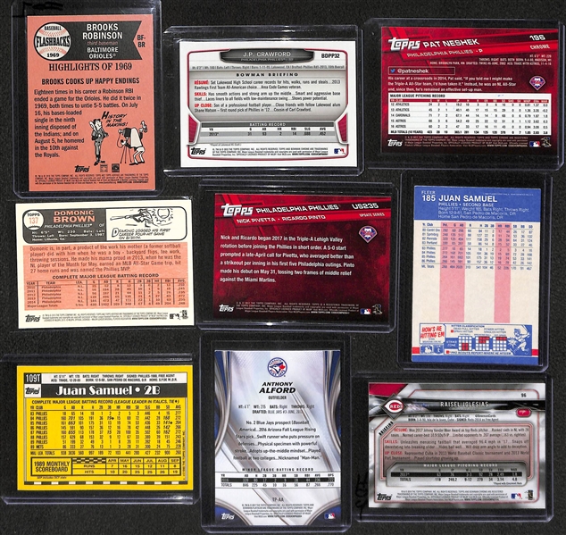 Lot of 40 Baseball Signed Card w. Brooks Robinson
