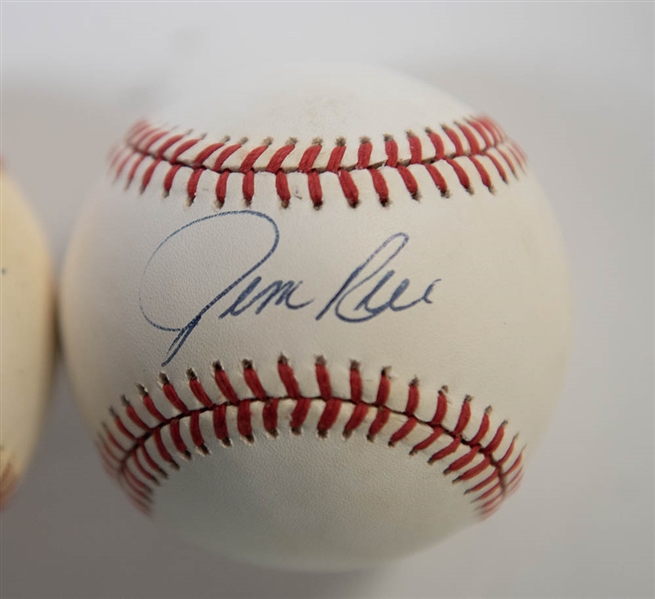 Lot of 2 Red Sox Signed Baseballs w. Carl Yastrzemski