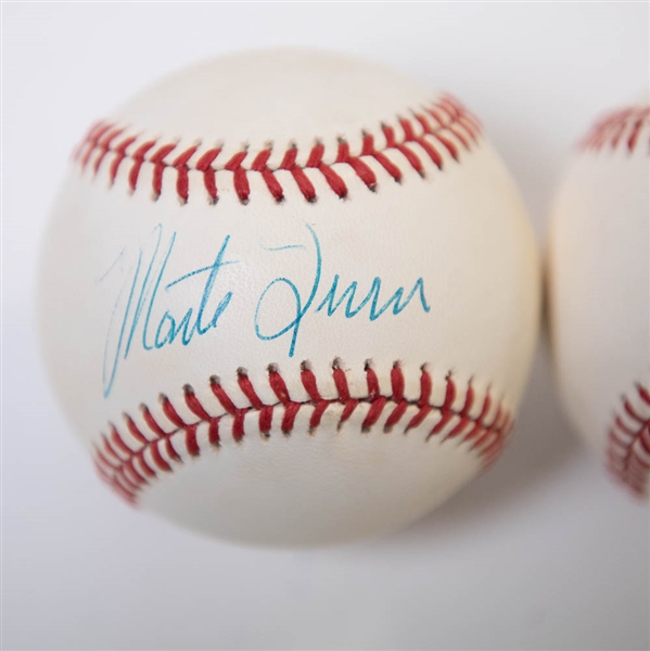 Lot of 3 Giants Signed Baseballs w. Wilhelm & Irvin